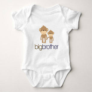 Body Para Bebé Camiseta de Big Brother Monkey