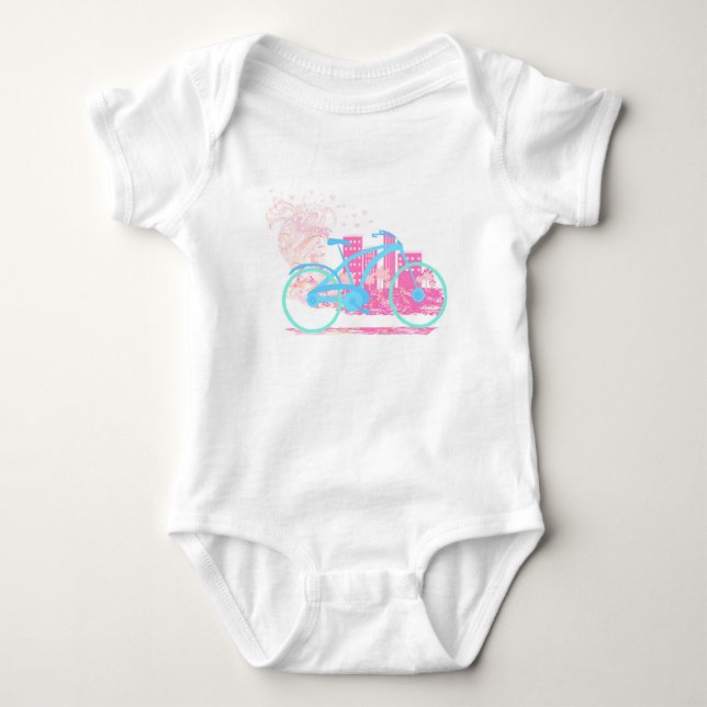 Body Para Bebé Camiseta de ciclo del diseño (Anverso)