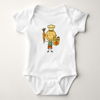 Body Para Bebé Camiseta de cocina para niños Chef Boy de dibujos 