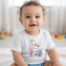 Camiseta de conejito lindo "TE QUIERO" Corazones G