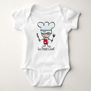 Body Para Bebé Camiseta de dibujos animados Le petit chef para ni