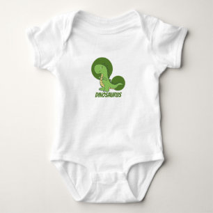 Body Para Bebé Camiseta de dinosaurio moderno verde