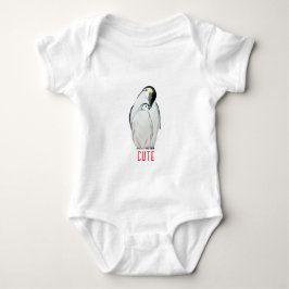 Body Para Bebé Camiseta de familia adorable de pingüinos emperado