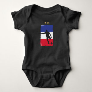 Body Para Bebé Camiseta de fútbol de Francia para aficionados a l
