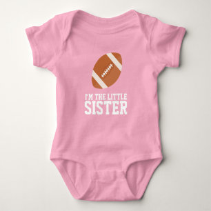 Body Para Bebé Camiseta de fútbol "Soy la hermana menor" Número