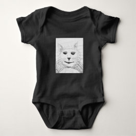 Body Para Bebé Camiseta de gato suave