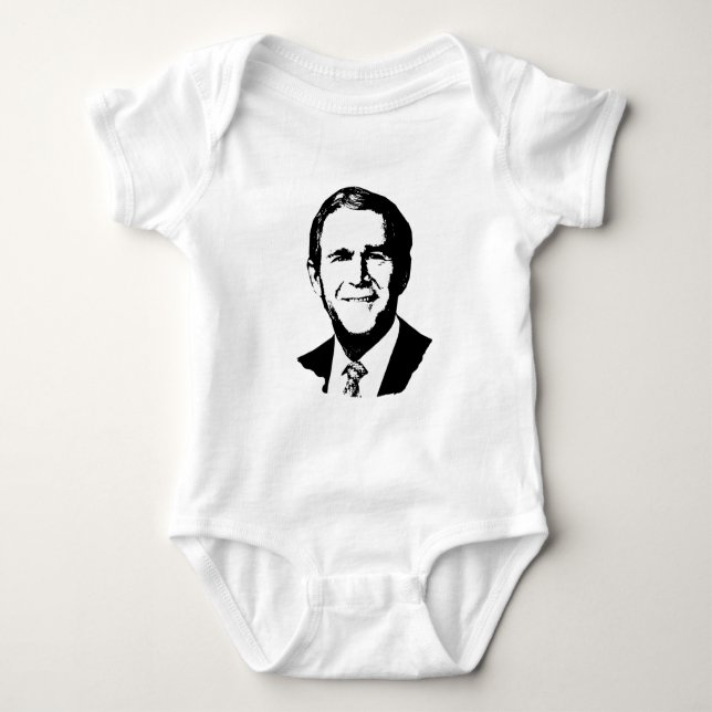 Body Para Bebé Camiseta de George W Bush (Anverso)