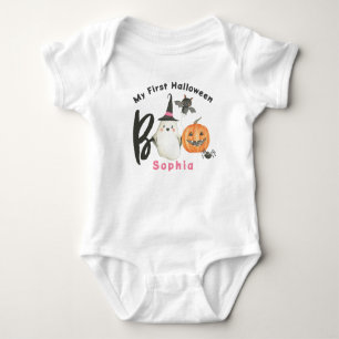Body Para Bebé Camiseta de Halloween-Boo-Spooky-First Halloween