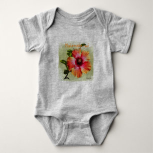 Body Para Bebé Camiseta de Hawain Hibiscus de HAMbyWG