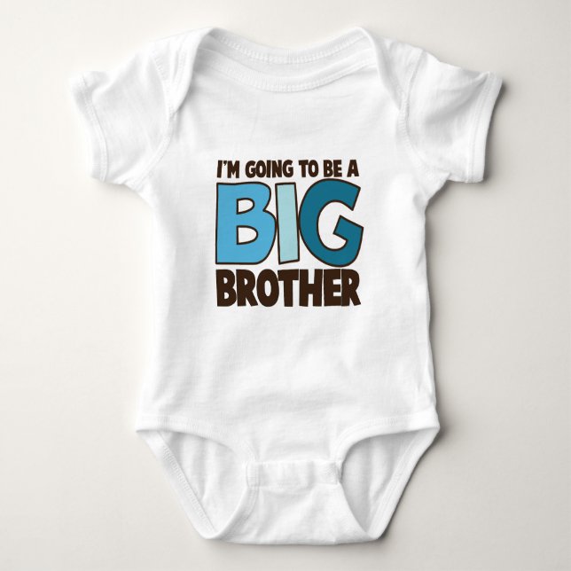 Body Para Bebé camiseta de hermano mayor (Anverso)
