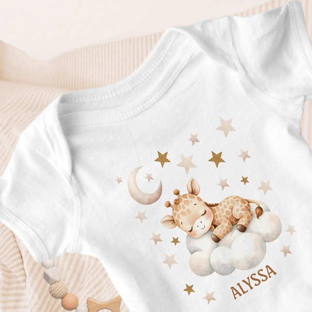 Body Para Bebé Camiseta de jirafa dormido (Subido por el creador)