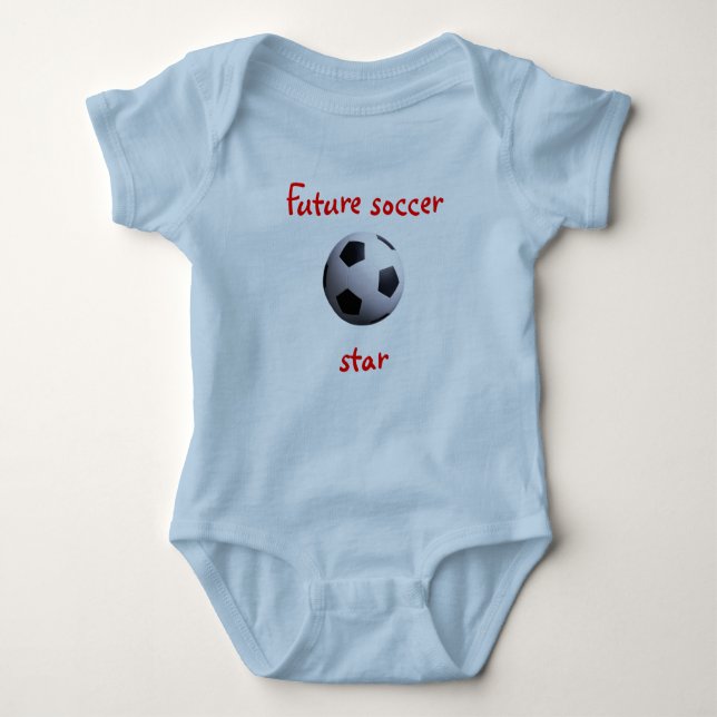 Body Para Bebé Camiseta de la estrella del fútbol futuro (Anverso)