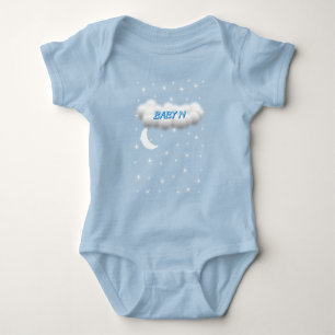 Body Para Bebé camiseta de la luna y las estrellas