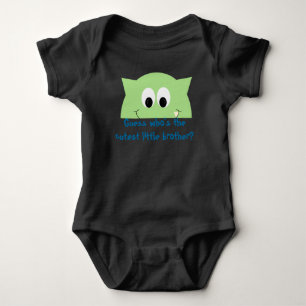 Body Para Bebé Camiseta de Little Brother Monster