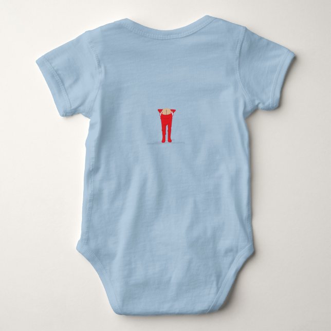 Body Para Bebé Camiseta de los Navidades de Merry Elf'n (Reverso)
