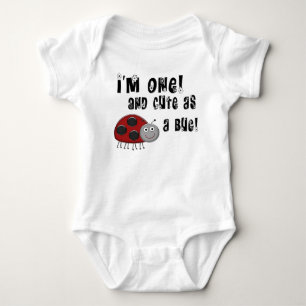 Body Para Bebé Camiseta de mariquita por cumpleaños, linda como u