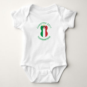 Body Para Bebé Camiseta de Navidad del ángel italiano personaliza