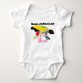 Body Para Bebé Camiseta de nombre personalizado jamaiquino nacida
