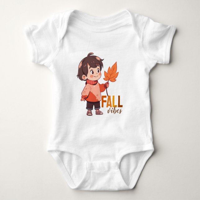 Body Para Bebé Camiseta de otoño (Anverso)