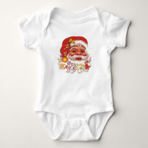 Body Para Bebé Camiseta de Papá Noel