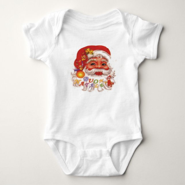 Body Para Bebé Camiseta de Papá Noel (Anverso)