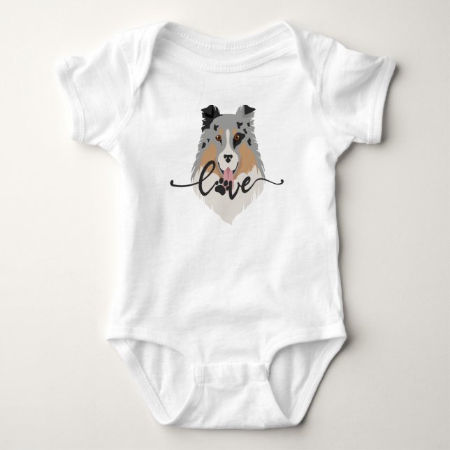 Body Para Bebé Camiseta de perro para bebé (Anverso)