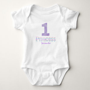 Body Para Bebé Camiseta de Princesa de Cumpleaños con Nombre