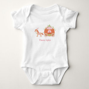 Body Para Bebé Camiseta de princesa niña de caballo y carroza de 