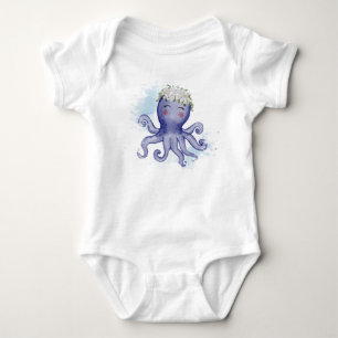 Body Para Bebé Camiseta de pulpo