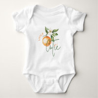 Camiseta de regalo para baby shower de naranja cít