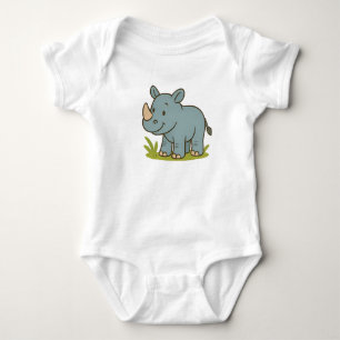 Body Para Bebé Camiseta de Rhino, Personalizado lindo para los ni