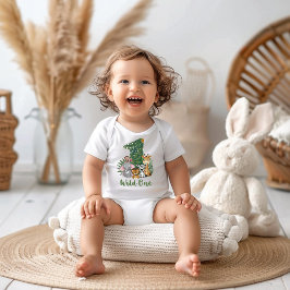 Body Para Bebé Camiseta de Safari salvaje de primer cumpleaños pa