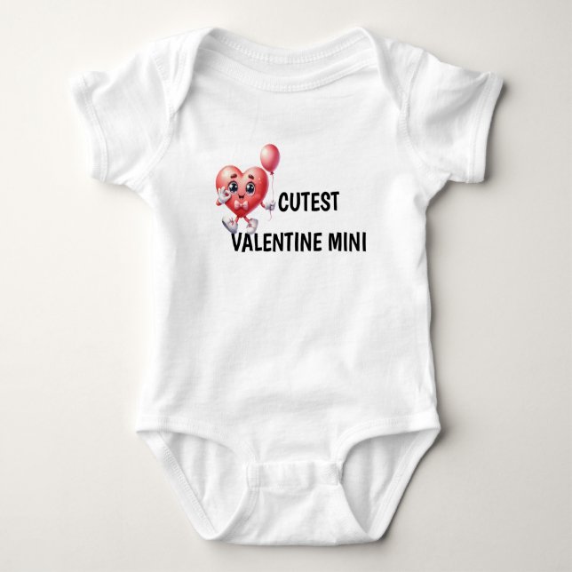 Body Para Bebé Camiseta de San Valentín (Anverso)
