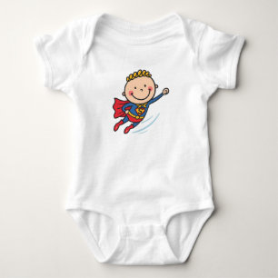 Body Para Bebé Camiseta de superhéroe de dibujos animados para ni