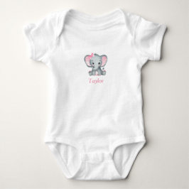 Body Para Bebé Camiseta De Una Pieza De Elefante Para Niña Bebé