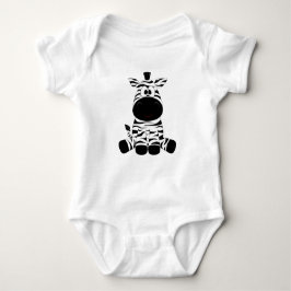 Body Para Bebé Camiseta de una pieza para bebé con cebra adorable