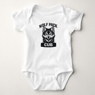 Body Para Bebé Camiseta de una pieza para bebé de manada de lobos