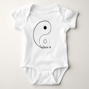 Body Para Bebé Camiseta de Yin Yang para los gemelos - hermane A