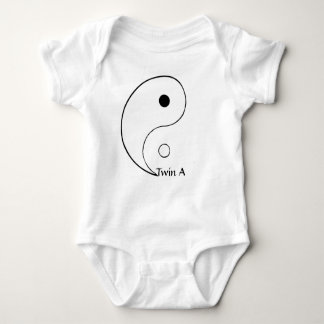 Body Para Bebé Camiseta de Yin Yang para los gemelos - hermane A