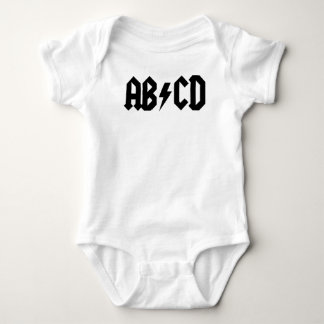 Body Para Bebé Camiseta del bebé de ABCD