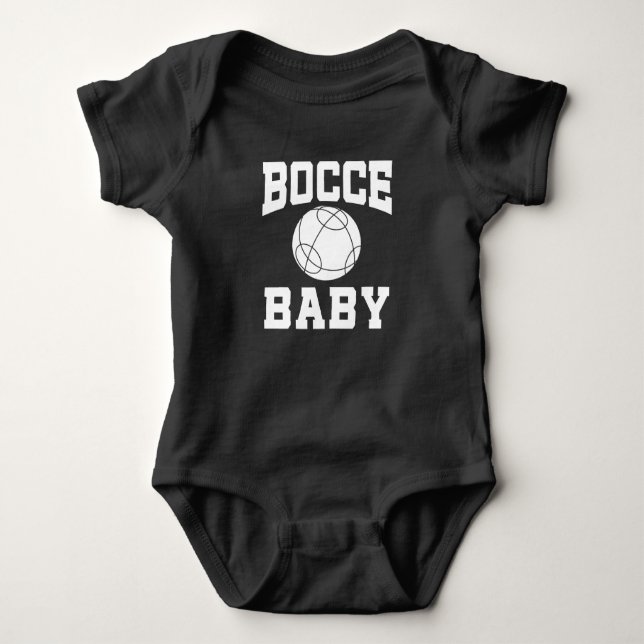 Body Para Bebé Camiseta del bebé de Bocce (Anverso)