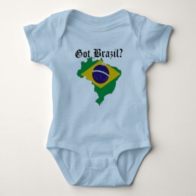 Body Para Bebé Camiseta del bebé de Brazillian (conseguida el (Anverso)