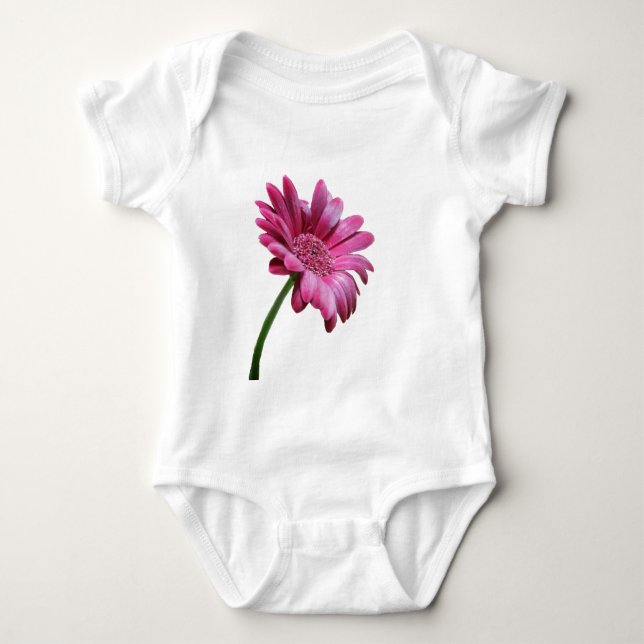 Body Para Bebé Camiseta del bebé de la margarita del Gerbera (Anverso)