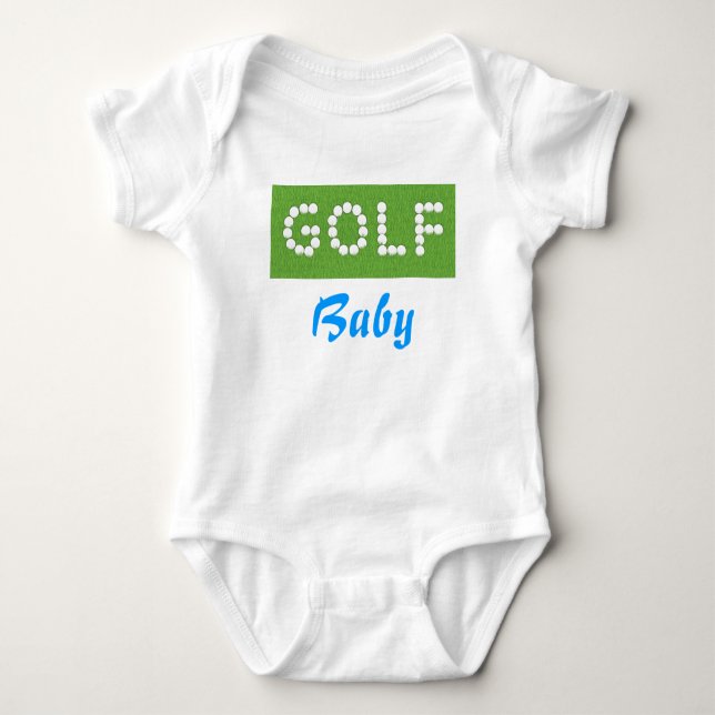 Body Para Bebé Camiseta del bebé del golf (Anverso)