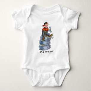 Body Para Bebé Camiseta del bebé del mecánico de coche