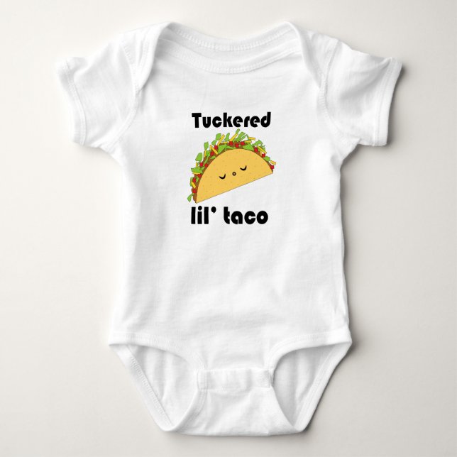 Body Para Bebé Camiseta del bebé del Taco de Tuckered Lil' (Anverso)