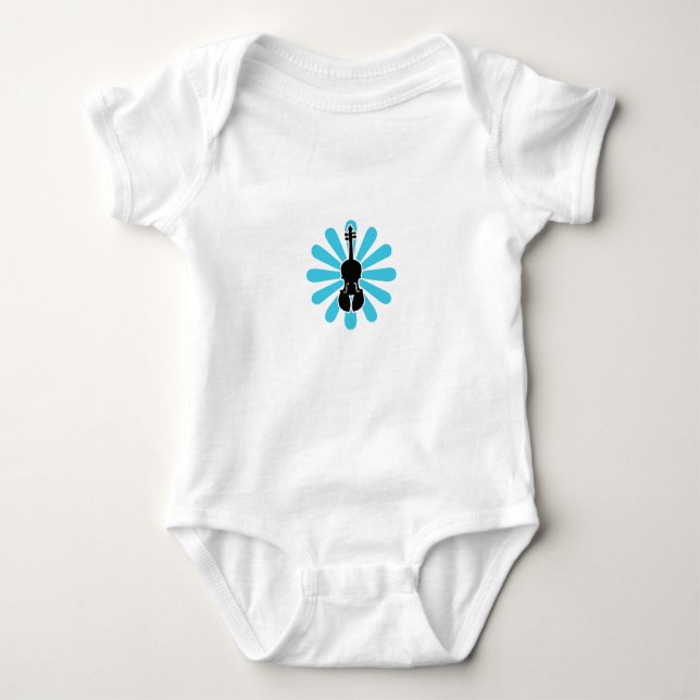 Body Para Bebé Camiseta del bebé del violín (Anverso)