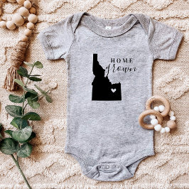 Body Para Bebé Camiseta del estado de Idaho cultivada en casa