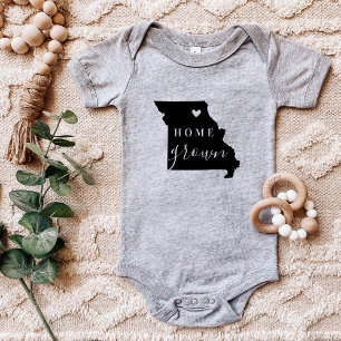 Body Para Bebé Camiseta del estado de Missouri cultivado en casa