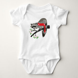 Body Para Bebé Camiseta del mapache de la apuesta de Aleph del